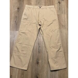 Michael Kors Men's Khaki Carpenter Pants NWT 36X30 Cotton Blend Workwear Style